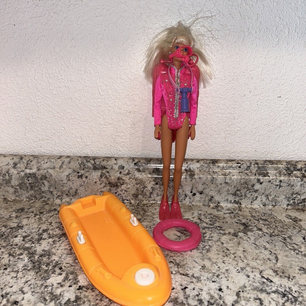 Vintage 1993 Swim 'N Dive Barbie - near complete - 90s, Mattel C4